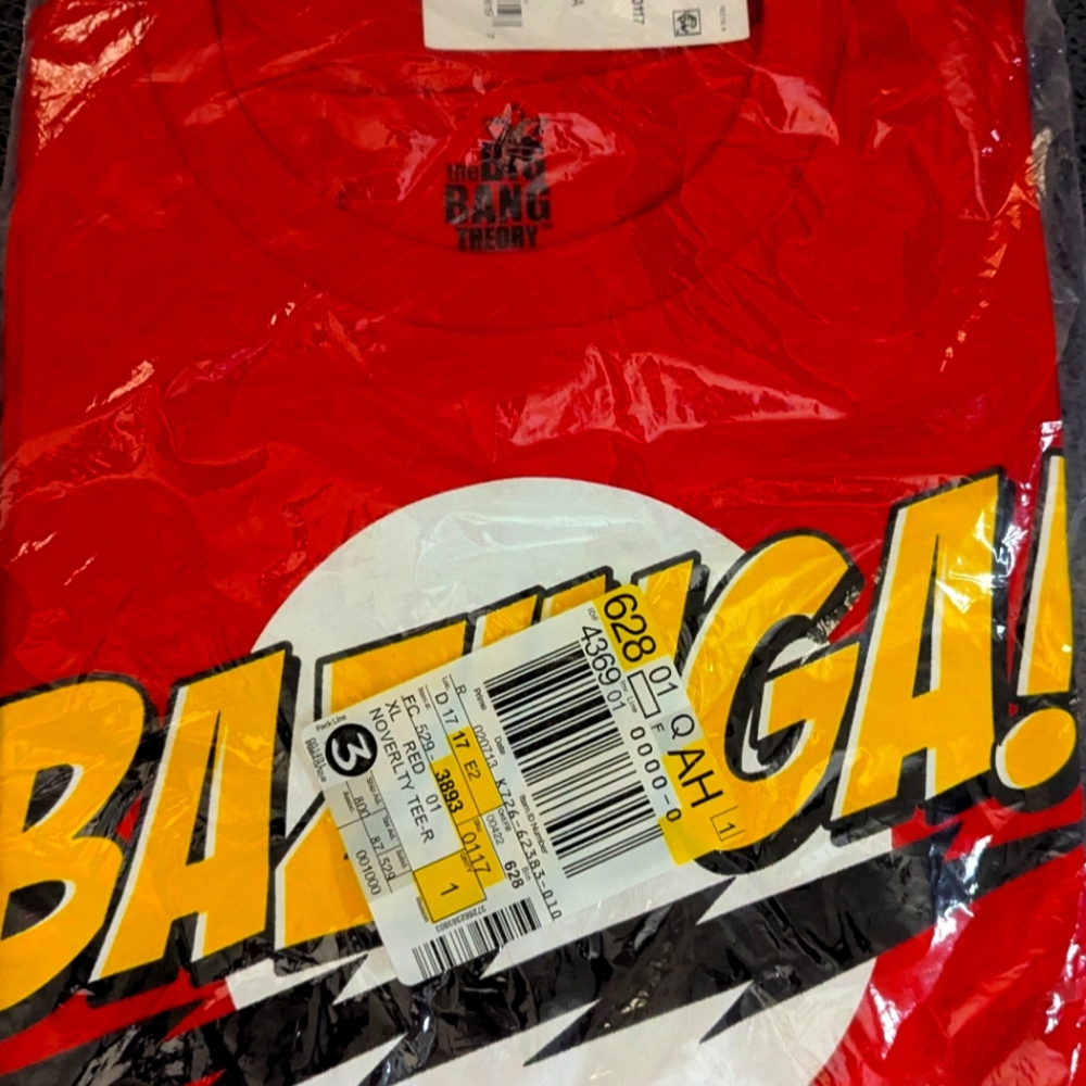 Bazinga! Red Graphic Tee by The Big Bang Theory